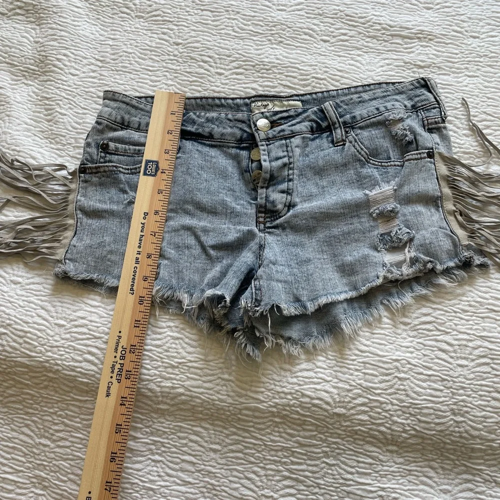 Vintage Havana Tassel Jean Shorts 27 - Picture 7 of 7